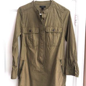 J. Crew olive green army dress, size 0